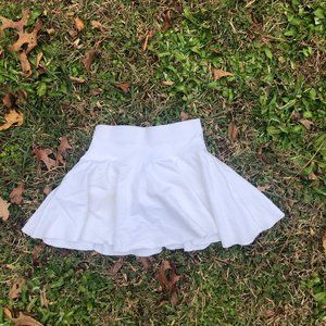 White Mini Skort